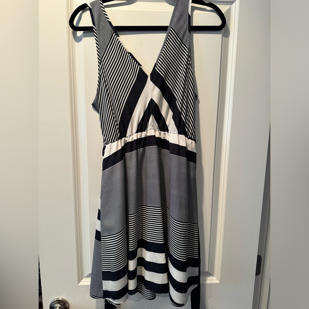 Blue and White dress